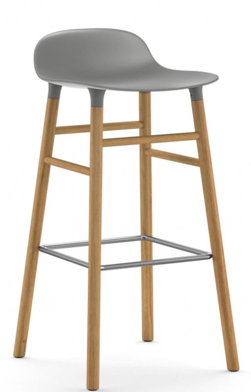 Form Barstool  H 75 cm Wood Normann Copenhagen